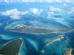 Aerial View of Pink Sands Beach, Bahamas